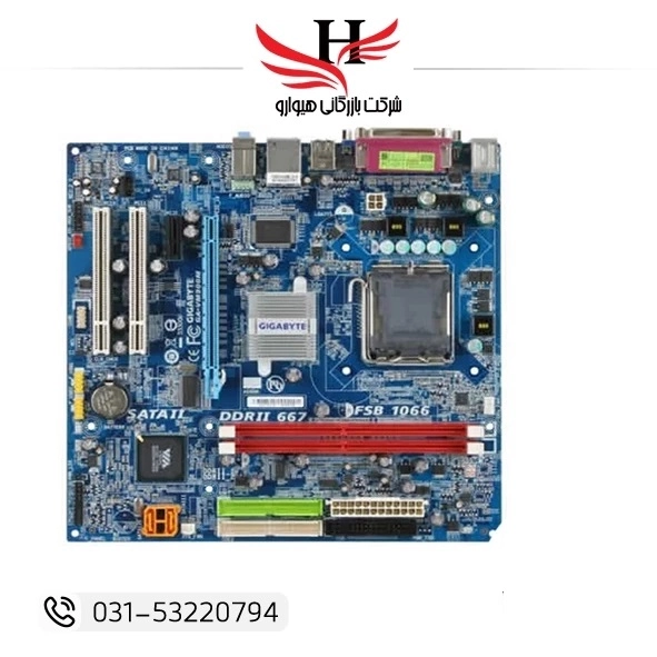 مادربرد استوک گیگابایت GIGABYTE VM900M با پشتیبانی از رم DDR2 مناسب سیستمهای اداری و خانگی